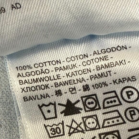 Levis Jeans Mens 36x30 Blue 527 Bootcut Slim Fit Cowboy Paint Splatter Thrashed - Picture 4 of 11